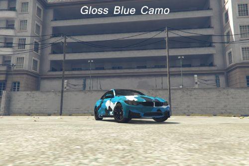 BMW M4 Blue Camo/Army Camo Livery